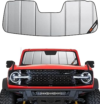 Pigenius Sun Shade for Ford Bronco 2021-2026 Windshield Sunshade - Safeguard